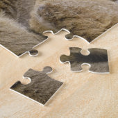 Ringstaartmaki's (Lemur catta) Moeder & baby. Legpuzzel (Zijkant)