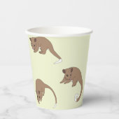 Ringstaartpossum Papieren Bekers (Voorkant)