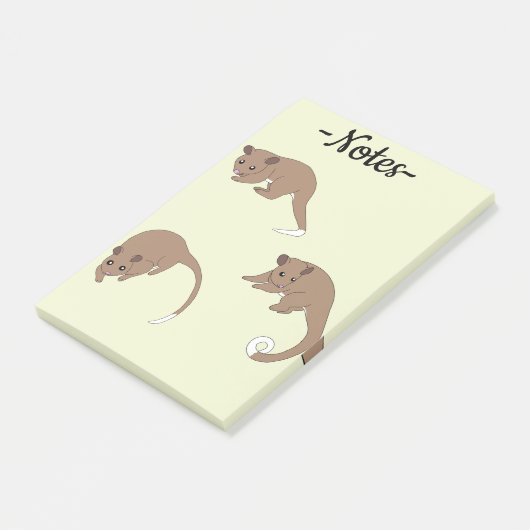 Ringstaartpossum's Post-it® Notes (Schuin)