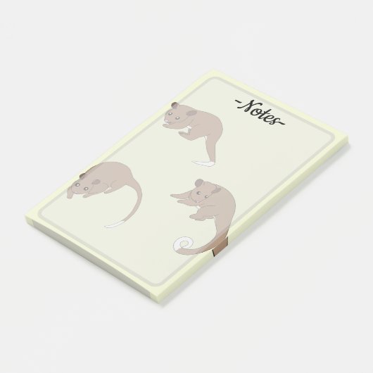 Ringstaartpossum's Post-it® Notes (Schuin)