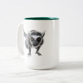 Ringtail Lemur - 15oz Keramische Mok (Voorkant links)