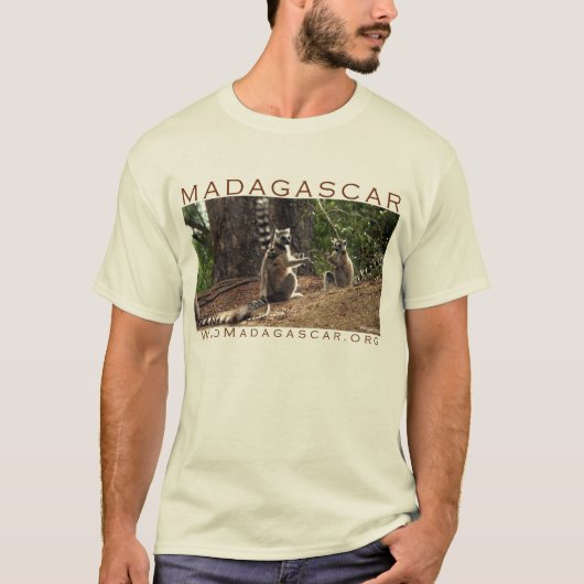 Ringtail lemurs in Madagaskar T-shirt (Voorkant)