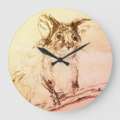 Ringtail Possum Clock Grote Klok (Voorkant)