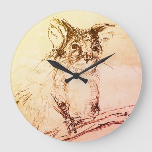 Ringtail Possum Clock Grote Klok (Voorkant)