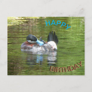 Ringtaling Duck Happy Birthday Briefkaart