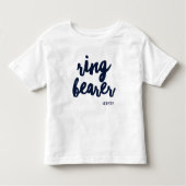 Ringtoonder bruiloft datum kinder shirts (Voorkant)