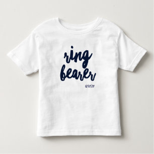 Ringtoonder bruiloft datum kinder shirts