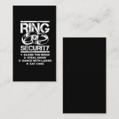 Ringtoonder voor huwelijksvluchten Kind bruiloft Visitekaartje (Voorkant / Achterkant)