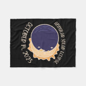 Ringvormige zonsverduistering 14 okt fleece deken (Voorkant (Horizontaal))