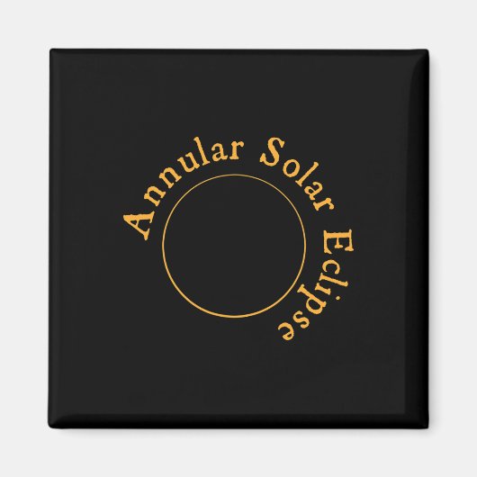 Ringvormige zonsverduistering magneet (Voorkant)