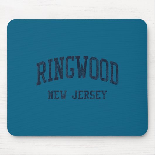 Ringwood Nj Jn5 Vintage Athletic Blue Design  Muismat (Voorkant)