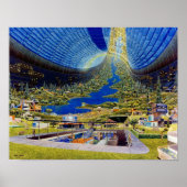 Ringworld toroidal space habitat poster (Voorkant)