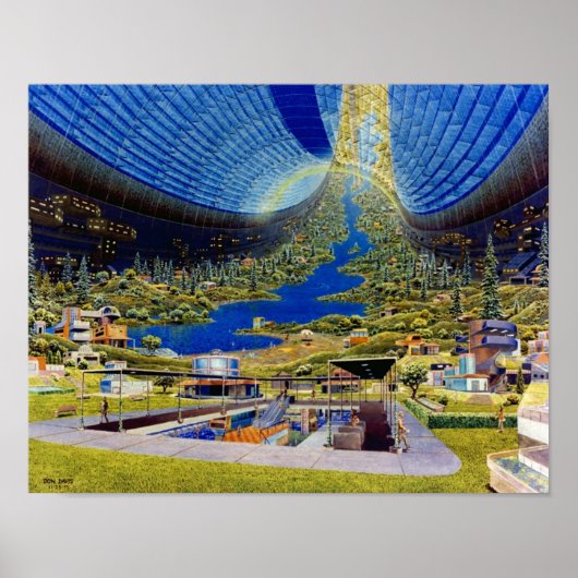 Ringworld toroidal space habitat poster (Voorkant)