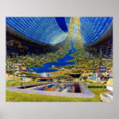 Ringworld toroidal space habitat poster (Voorkant)