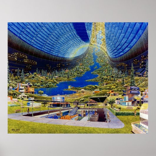Ringworld toroidal space habitat poster (Voorkant)