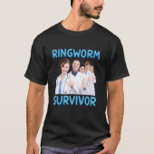 Ringworm Survivor vreemd-specifiek-vreemde Ironisc T-shirt (Voorkant)
