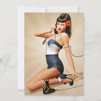 Ringy Dingy Pin-Up Party Uitnodiging