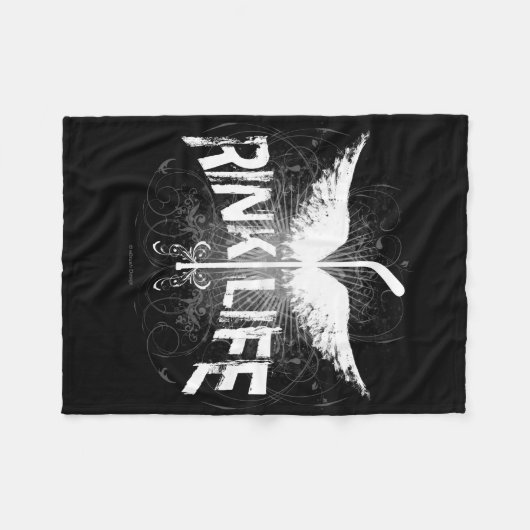 Rink Life (Hockey) Fleece Deken (Voorkant (Horizontaal))