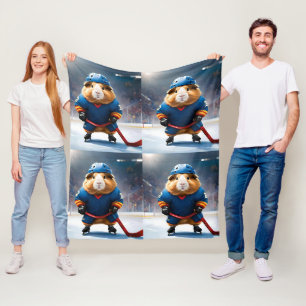Rink Rookie: het ijshockey cavia Fleece Deken