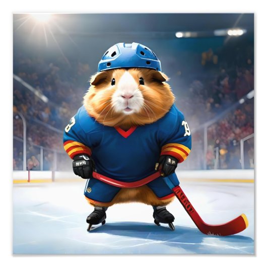 Rink Rookie: het ijshockey cavia Foto Afdruk (Voorkant)