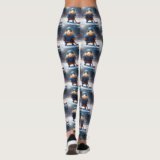 Rink Rookie: het ijshockey cavia Leggings (Achterkant)