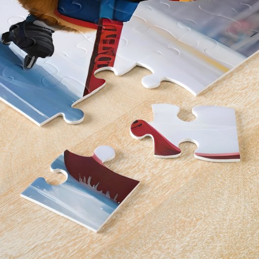 Rink Rookie: het ijshockey cavia Legpuzzel (Zijkant)