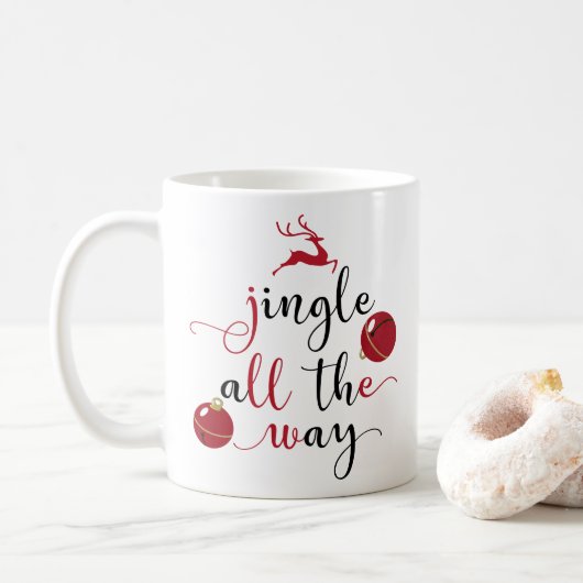 rinkel de hele weg koffiemok (Met donut)