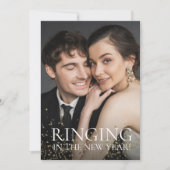Rinkelen in het nieuwe jaar Bewaar de datumfoto Kaart (Voorkant)