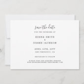 Rinkelen in het nieuwe jaar bruiloft save the date (Achterkant)