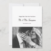 Rinkelen in het nieuwe jaar verloving aankondiging (Achterkant)