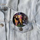 Rinkly Wonders Colorful Elephant Zoo Button (In situ)