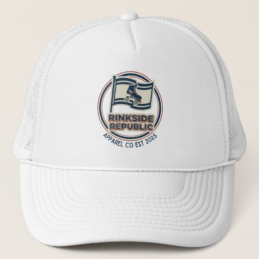 Rinkside Republic Logo T-shirt Trucker Pet (Voorkant)