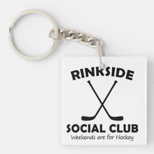 Rinkside Social Club Moederdag Gift Hockey Mam Sleutelhanger