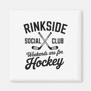 Rinkside Social Club Retro IJshockey Sfeer  Magneet
