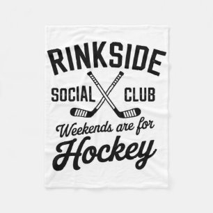 Rinkside Social Club Retro IJshockeysfeer Fleece Deken