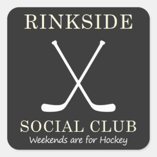 Rinkside Social Club: Weekend voor Hockey Mama Vierkante Sticker