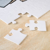 Rino bij het schilderen met kleuren legpuzzel (Zijkant)