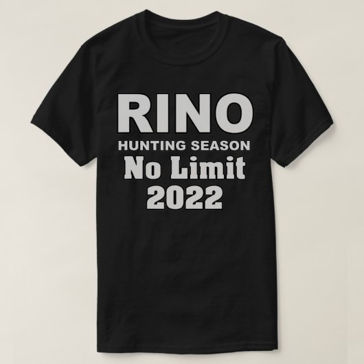 RINO HUNTING SEASON T-SHIRT (Design voorkant)