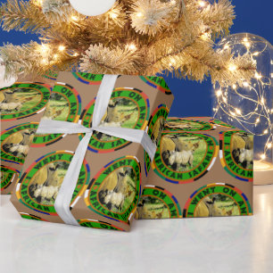 Rino-mam en calf African Safari-overslagpapier Cadeaupapier