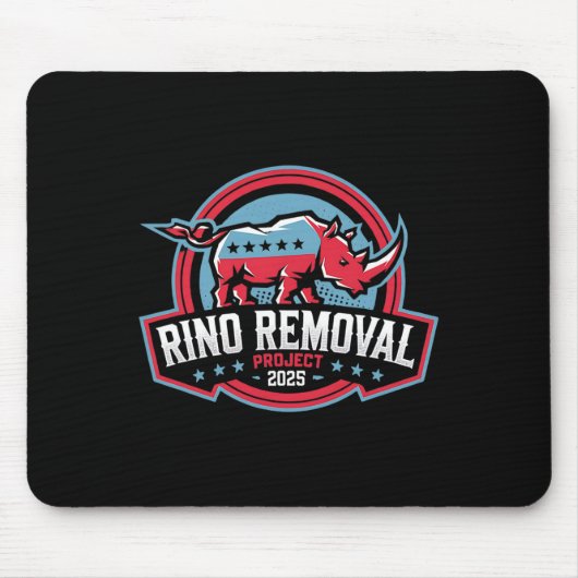 Rino Removal Project RRRP Grappig Trump Conservati Muismat (Voorkant)