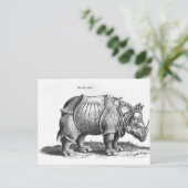 Rinoceros, van 'Historia Animalium Briefkaart (Staand voorkant)