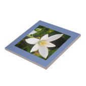 Riny Spring White Flowering Ceramic Tile Tegeltje (Zijkant)