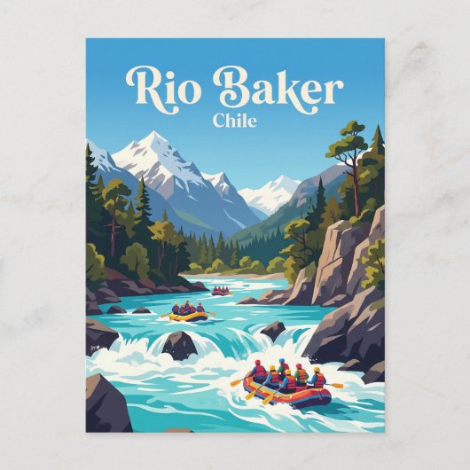 Rio Baker, Chilië Briefkaart (Voorkant)