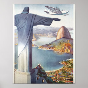 Rio Brazilië Reisposter (2015) chromolithografie Poster