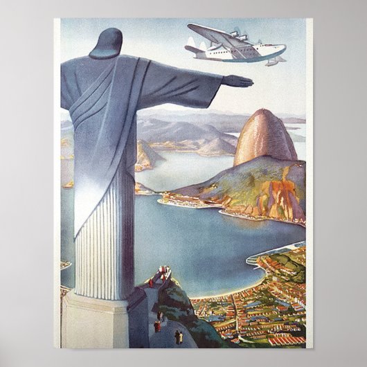 Rio Brazilië Reisposter (2015) chromolithografie Poster (Voorkant)