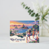 Rio Carnaval Brazilië Briefkaart (Staand voorkant)