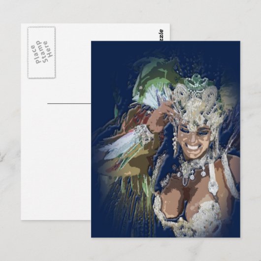 Rio Carnaval Briefkaart (Voorkant / Achterkant)