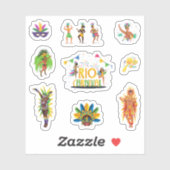 Rio Carnaval-Stickers Sticker (Vel)