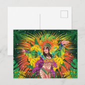 Rio Carnival Dancer Briefkaart (Voorkant / Achterkant)