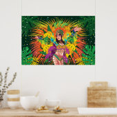 Rio Carnival Dancer Poster (Keuken)
